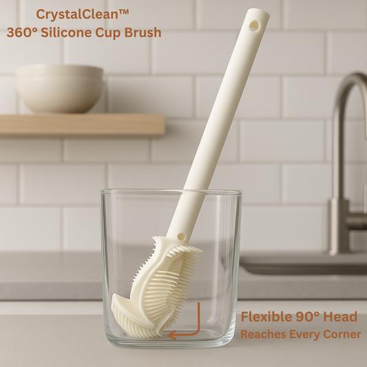 CrystalClean™ – 360° Silicone Cup Brush