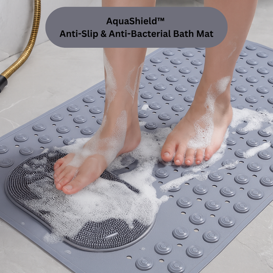 AquaShield™ Anti-Slip & Anti-Bacterial Bath Mat