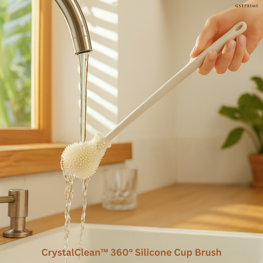 CrystalClean™ – 360° Silicone Cup Brush